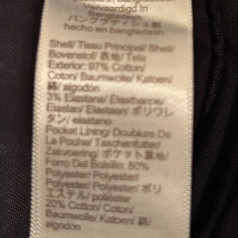J.Crew High-Rise Girlfriend Chinos. Navy And Black, New With Tags Size 14 - Picture 5 of 5